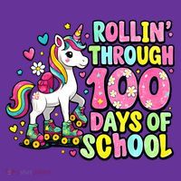 100 Days Of School Unicorn 100th Day Smarter Teacher Students Hoodie thumb 2
