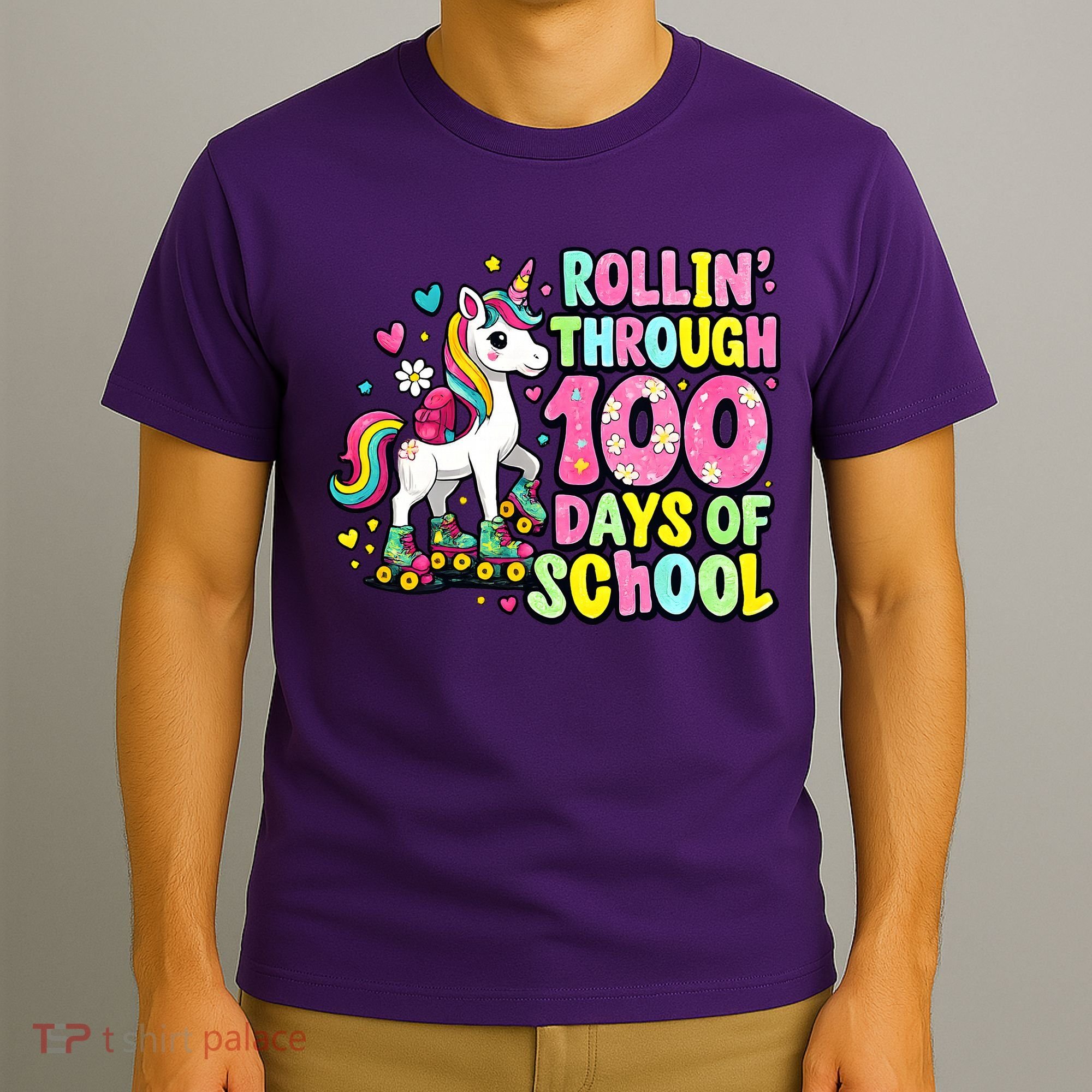 100 Days Of School Unicorn 100th Day Smarter Teacher Students T-Shirt