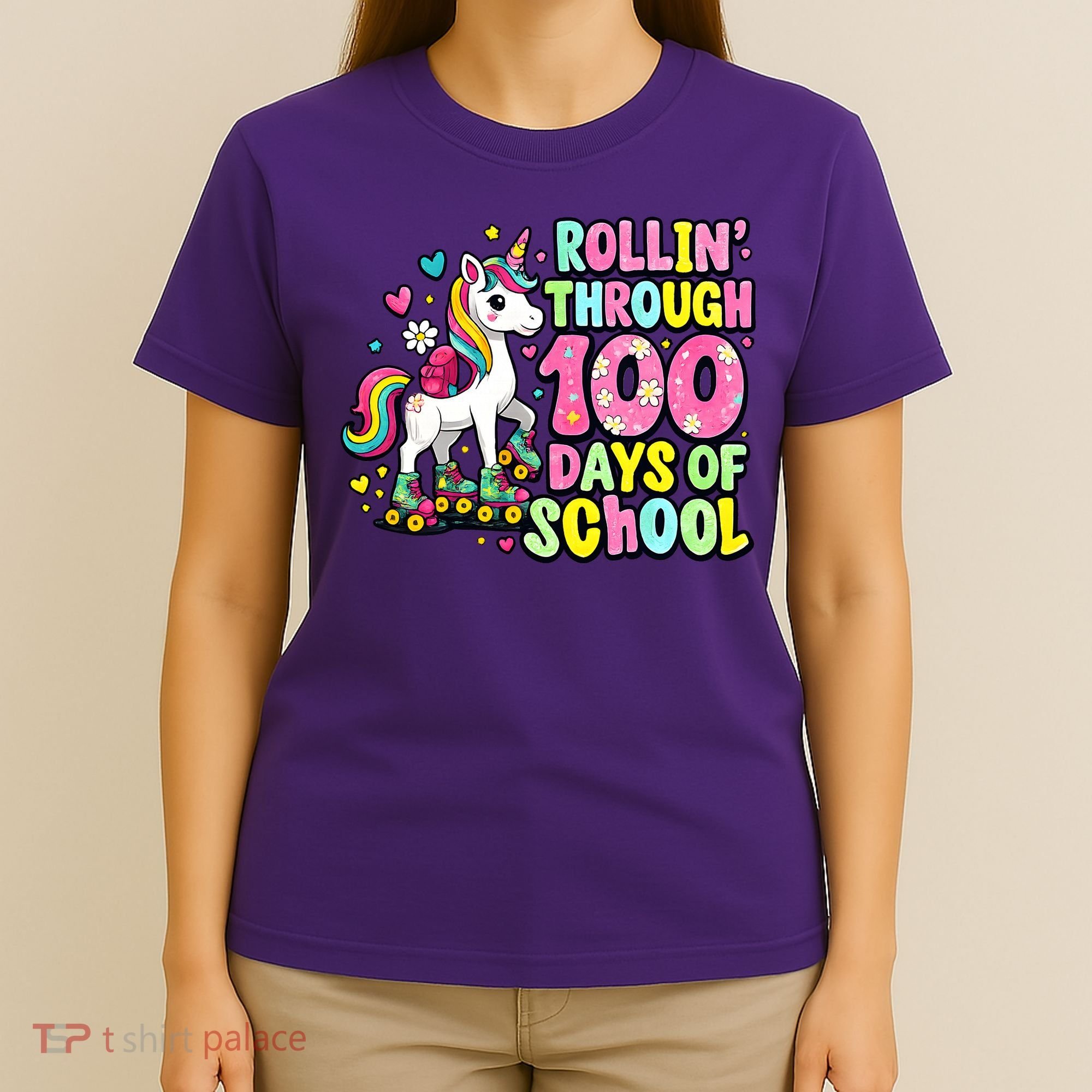 100 Days Of School Unicorn 100th Day Smarter Teacher Students T-Shirt