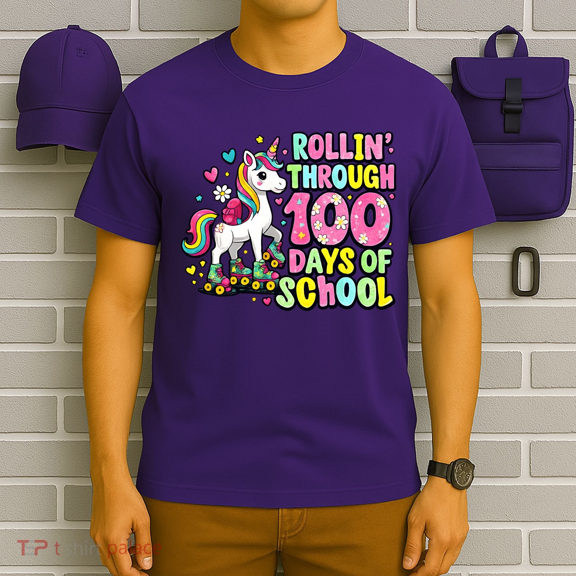 100 Days Of School Unicorn 100th Day Smarter Teacher Students T-Shirt