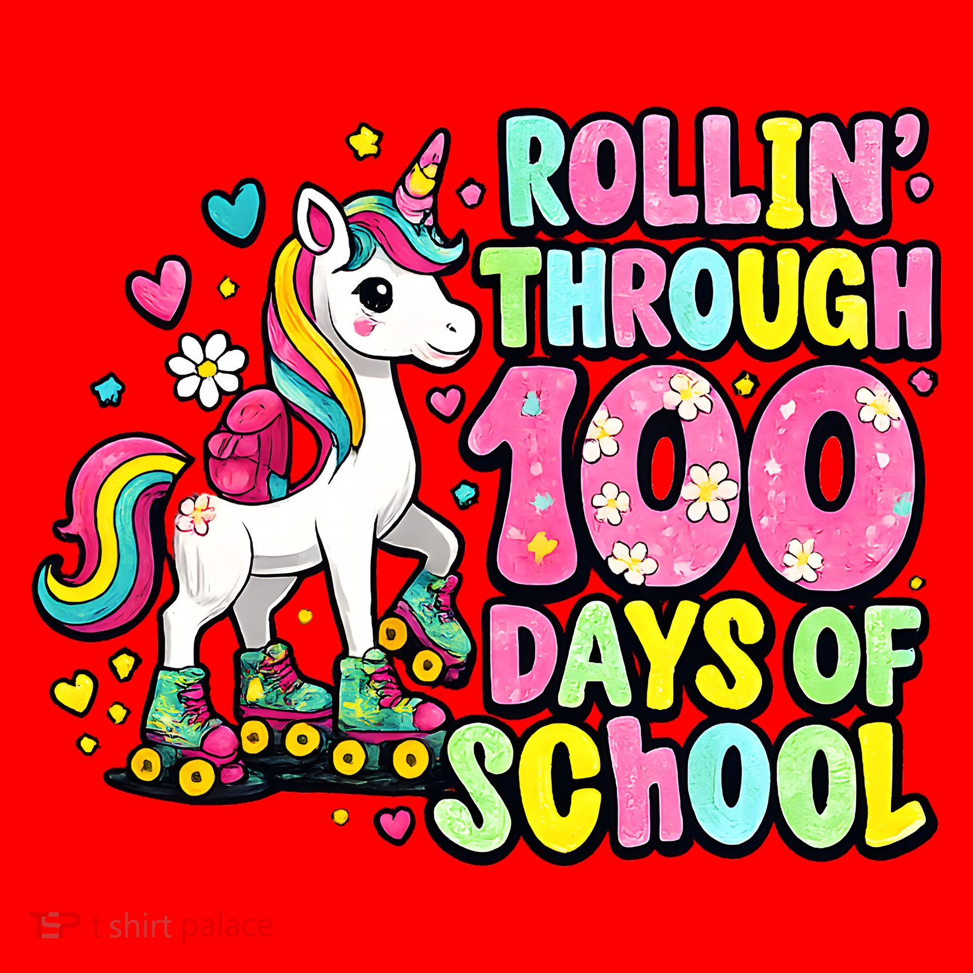 100 Days Of School Unicorn 100th Day Smarter Teacher Students Santa Hat
