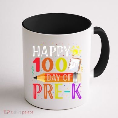 100 Days Of School Teacher Student 100th Day Pregiftk Gift Coffee Mug back