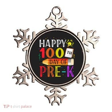 100 Days Of School Teacher Student 100th Day Pregiftk Gift Ornament