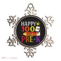 100 Days Of School Teacher Student 100th Day Pregiftk Gift Ornament thumb 0