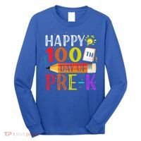 100 Days Of School Teacher Student 100th Day Pregiftk Gift Long Sleeve Shirt thumb 0