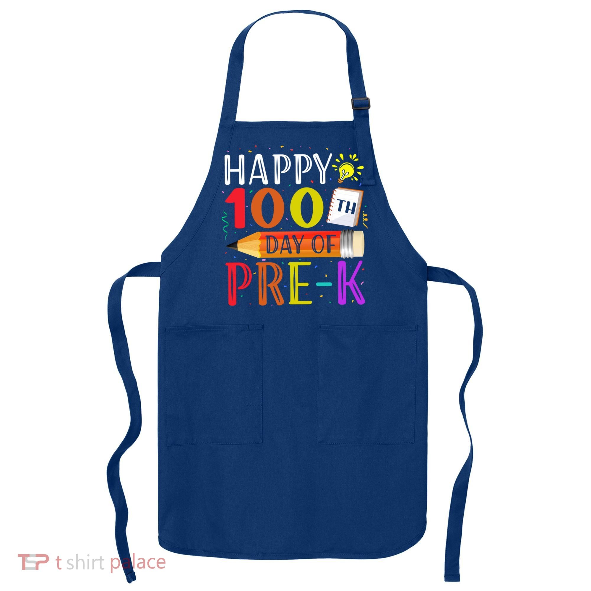 100 Days Of School Teacher Student 100th Day Pregiftk Gift Apron