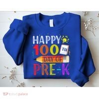 100 Days Of School Teacher Student 100th Day Pregiftk Gift Sweatshirt thumb 2