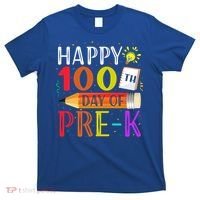 100 Days Of School Teacher Student 100th Day Pregiftk Gift T-Shirt thumb 0