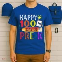 100 Days Of School Teacher Student 100th Day Pregiftk Gift T-Shirt thumb 6