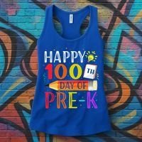 100 Days Of School Teacher Student 100th Day Pregiftk Gift Women's Tank Top thumb 3