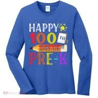 100 Days Of School Teacher Student 100th Day Pregiftk Gift Women's Long Sleeve Shirt thumb 0