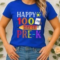 100 Days Of School Teacher Student 100th Day Pregiftk Gift Women's T-Shirt thumb 2
