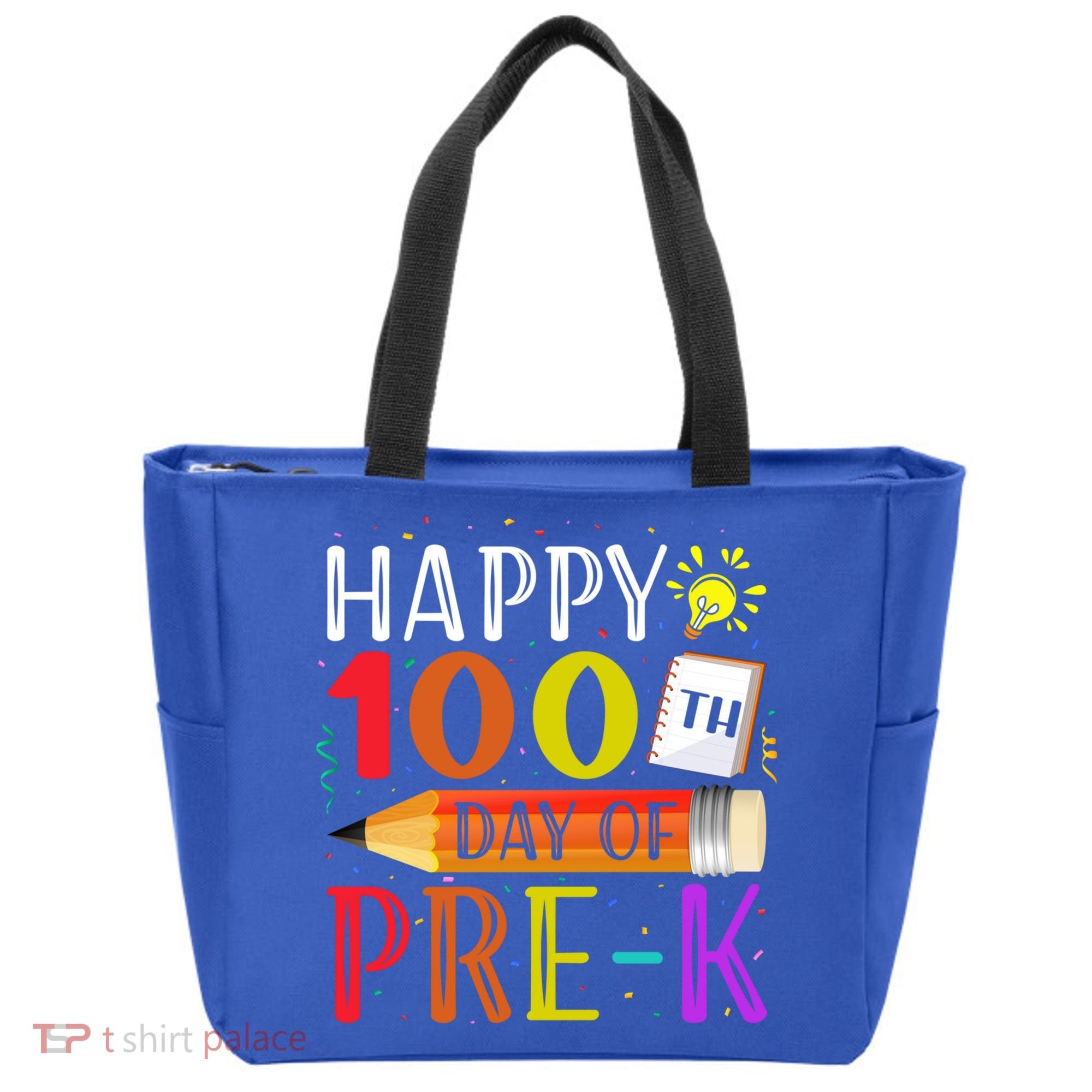100 Days Of School Teacher Student 100th Day Pregiftk Gift Tote Bag
