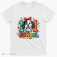 101 Days Of School 100 Days Of School Funny Cute Dogs T-Shirt thumb 0