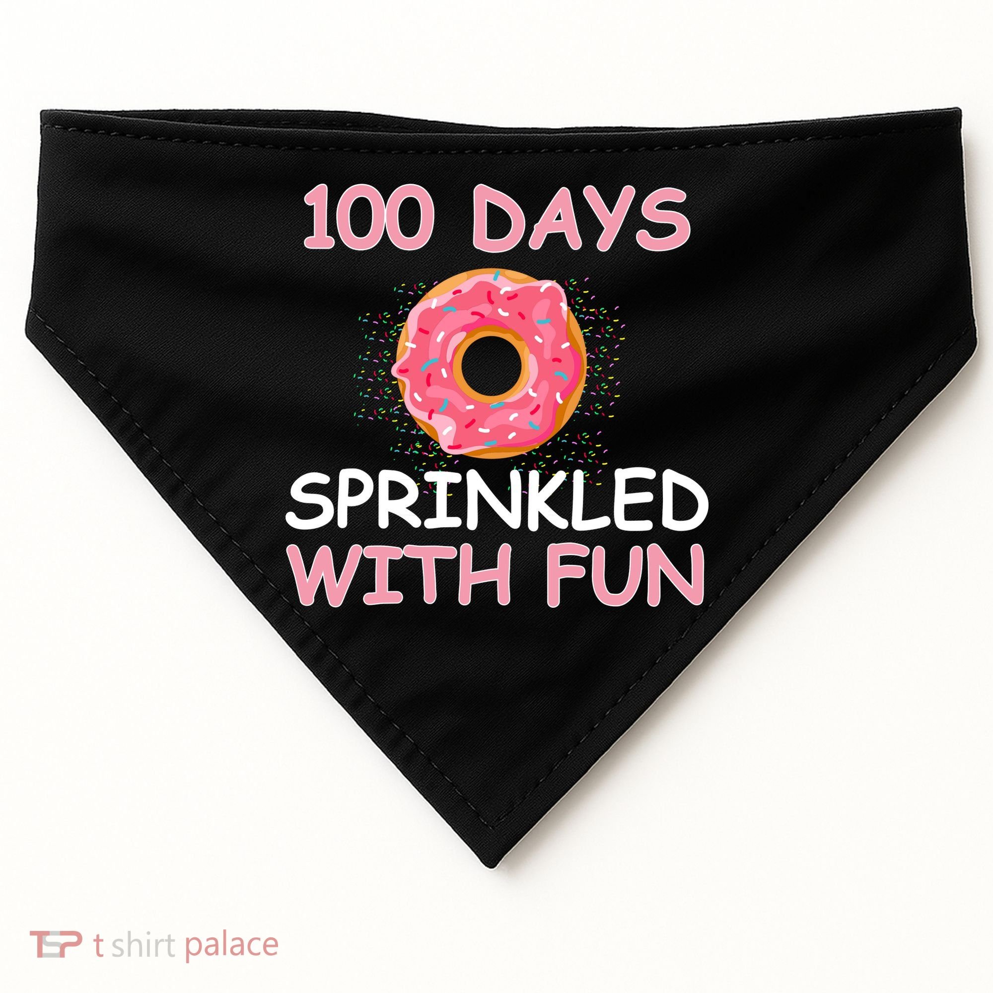 100th Day Of School USA-Made Doggie Bandana