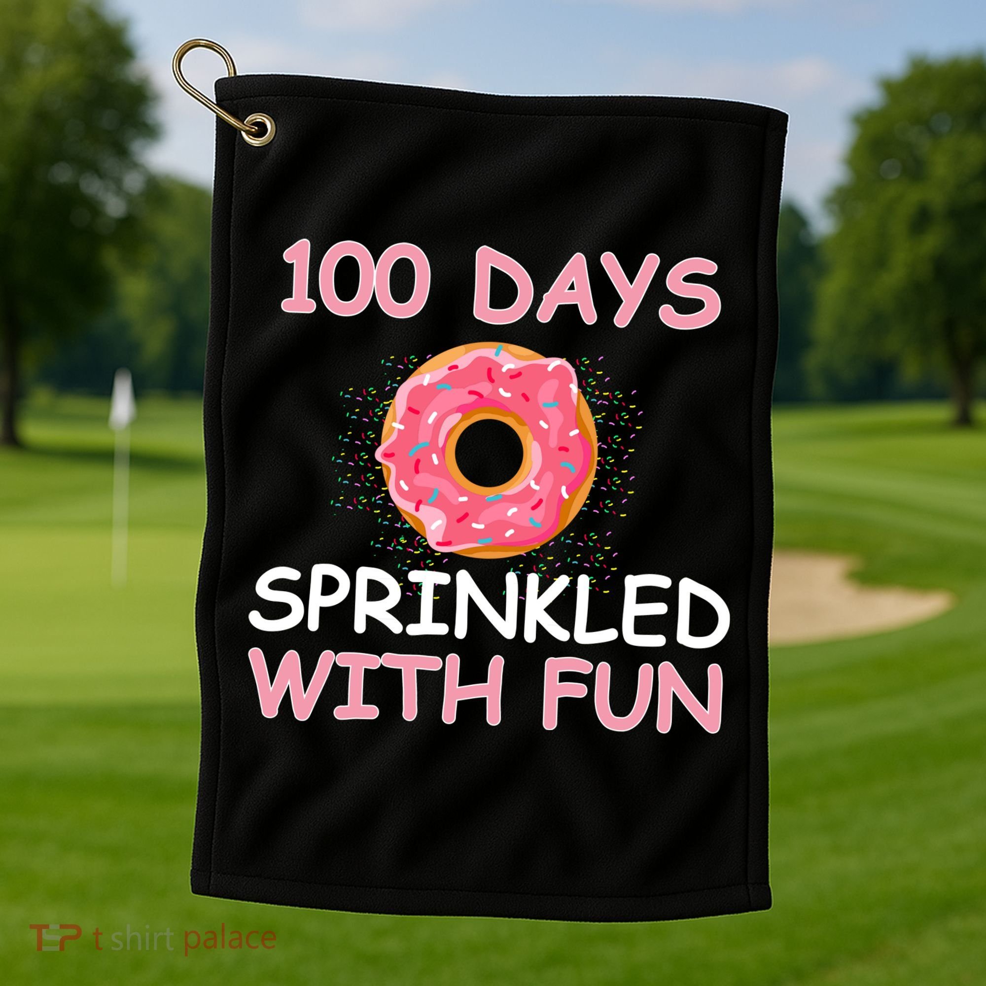100th Day Of School Golf Towel