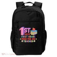 1st Day Of First Grade Pray For My Teacher Backpack thumb 0