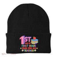 1st Day Of First Grade Pray For My Teacher Beanie thumb 0