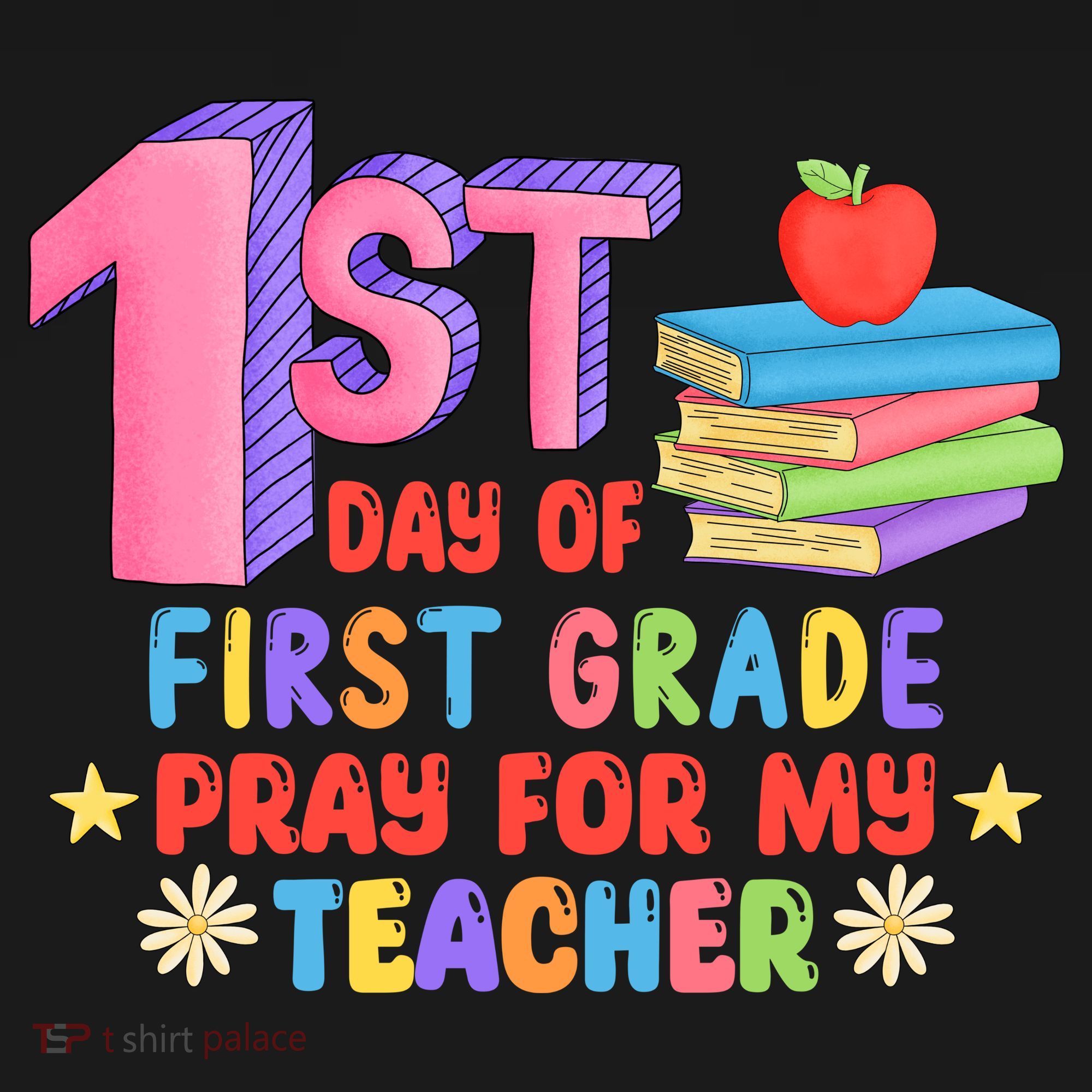 1st Day Of First Grade Pray For My Teacher Women's Hoodie