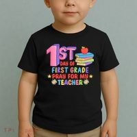 1st Day Of First Grade Pray For My Teacher Toddler T-Shirt thumb 2