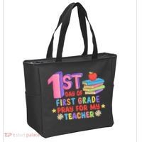 1st Day Of First Grade Pray For My Teacher Tote Bag thumb 2