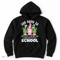 100th Day Of School 100 Days Is Alotl School Axolotl Hoodie thumb 0