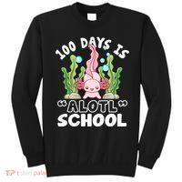 100th Day Of School 100 Days Is Alotl School Axolotl Sweatshirt thumb 0