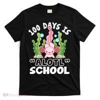 100th Day Of School 100 Days Is Alotl School Axolotl T-Shirt thumb 0