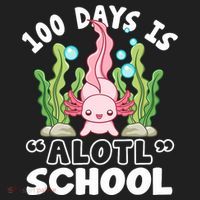 100th Day Of School 100 Days Is Alotl School Axolotl Beanie thumb 2