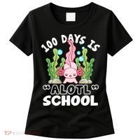 100th Day Of School 100 Days Is Alotl School Axolotl Women's T-Shirt thumb 0
