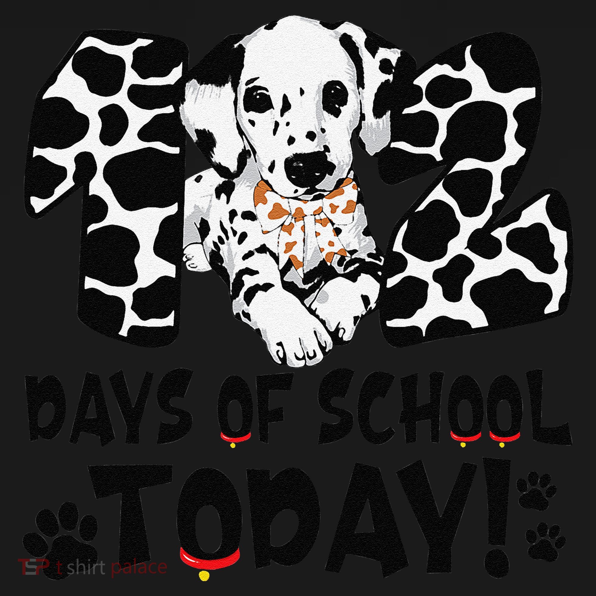 102 Days Of School Today Dalmatian Dog Funny 100th Day Women's Hoodie