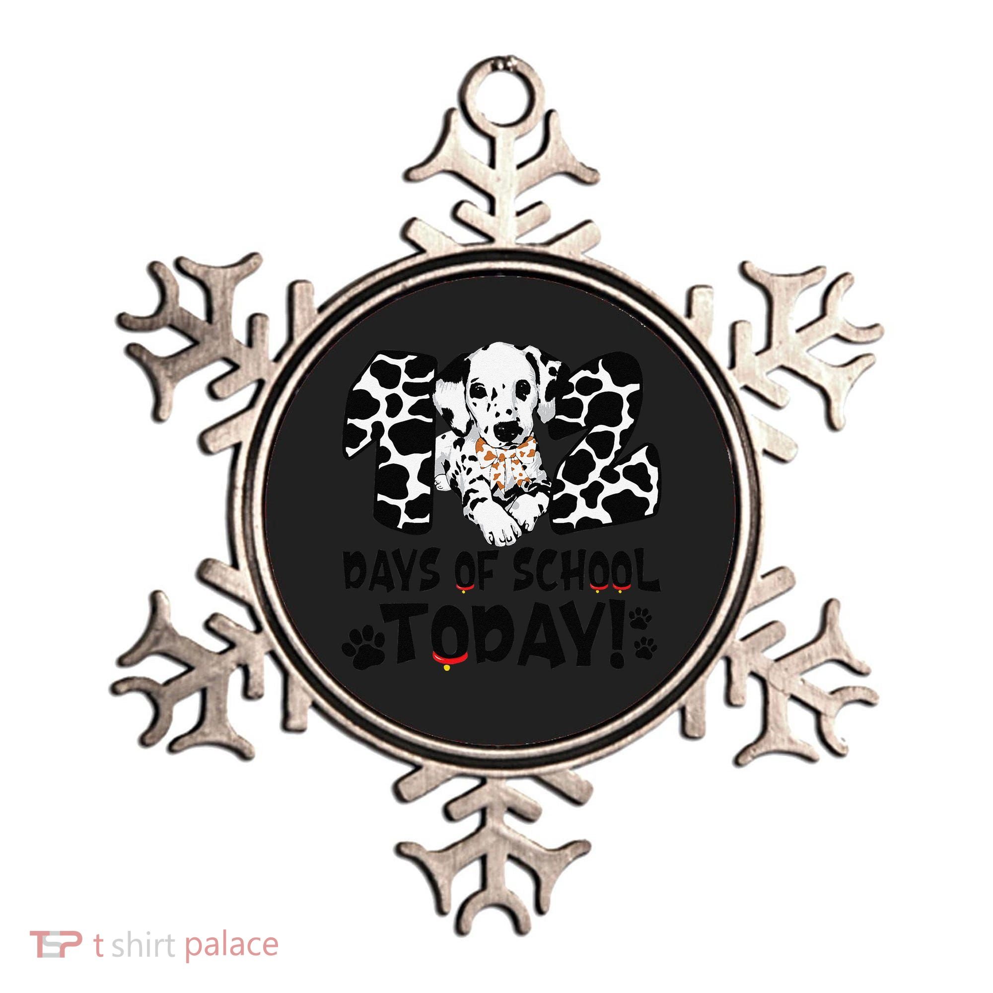102 Days Of School Today Dalmatian Dog Funny 100th Day Ornament