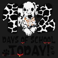 102 Days Of School Today Dalmatian Dog Funny 100th Day Visor thumb 3
