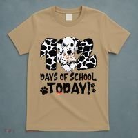 102 Days Of School Today Dalmatian Dog Funny 100th Day T-Shirt thumb 5
