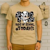 102 Days Of School Today Dalmatian Dog Funny 100th Day T-Shirt thumb 6