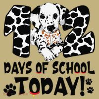102 Days Of School Today Dalmatian Dog Funny 100th Day Polo thumb 2