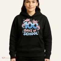 100 Days Of School Axolotl Teacher Hoodie thumb 5