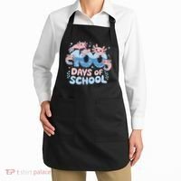100 Days Of School Axolotl Teacher Apron thumb 2