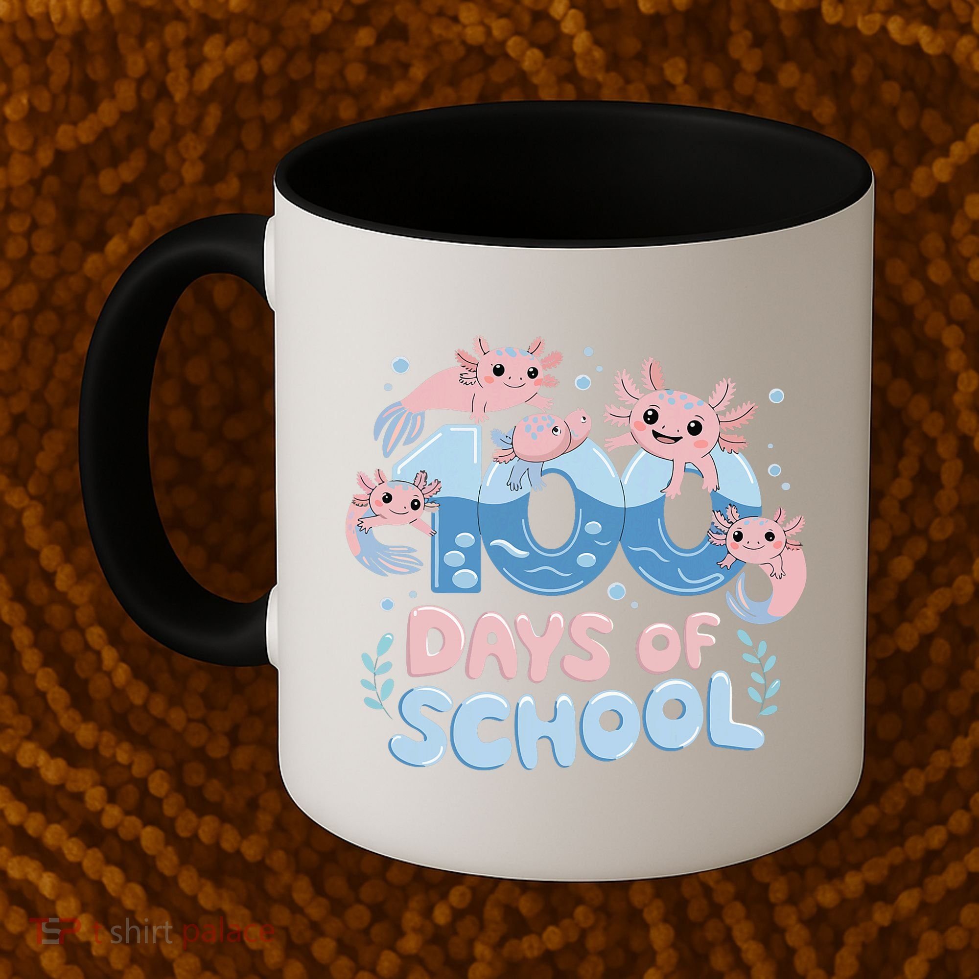 100 Days Of School Axolotl Teacher Coffee Mug