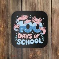 100 Days Of School Axolotl Teacher Coaster thumb 0