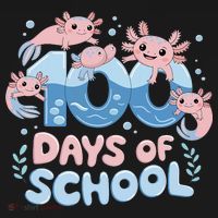 100 Days Of School Axolotl Teacher Baby Bodysuit thumb 2