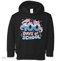100 Days Of School Axolotl Teacher Toddler Hoodie thumb 0