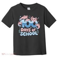 100 Days Of School Axolotl Teacher Toddler T-Shirt thumb 0