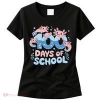 100 Days Of School Axolotl Teacher Women's T-Shirt thumb 0