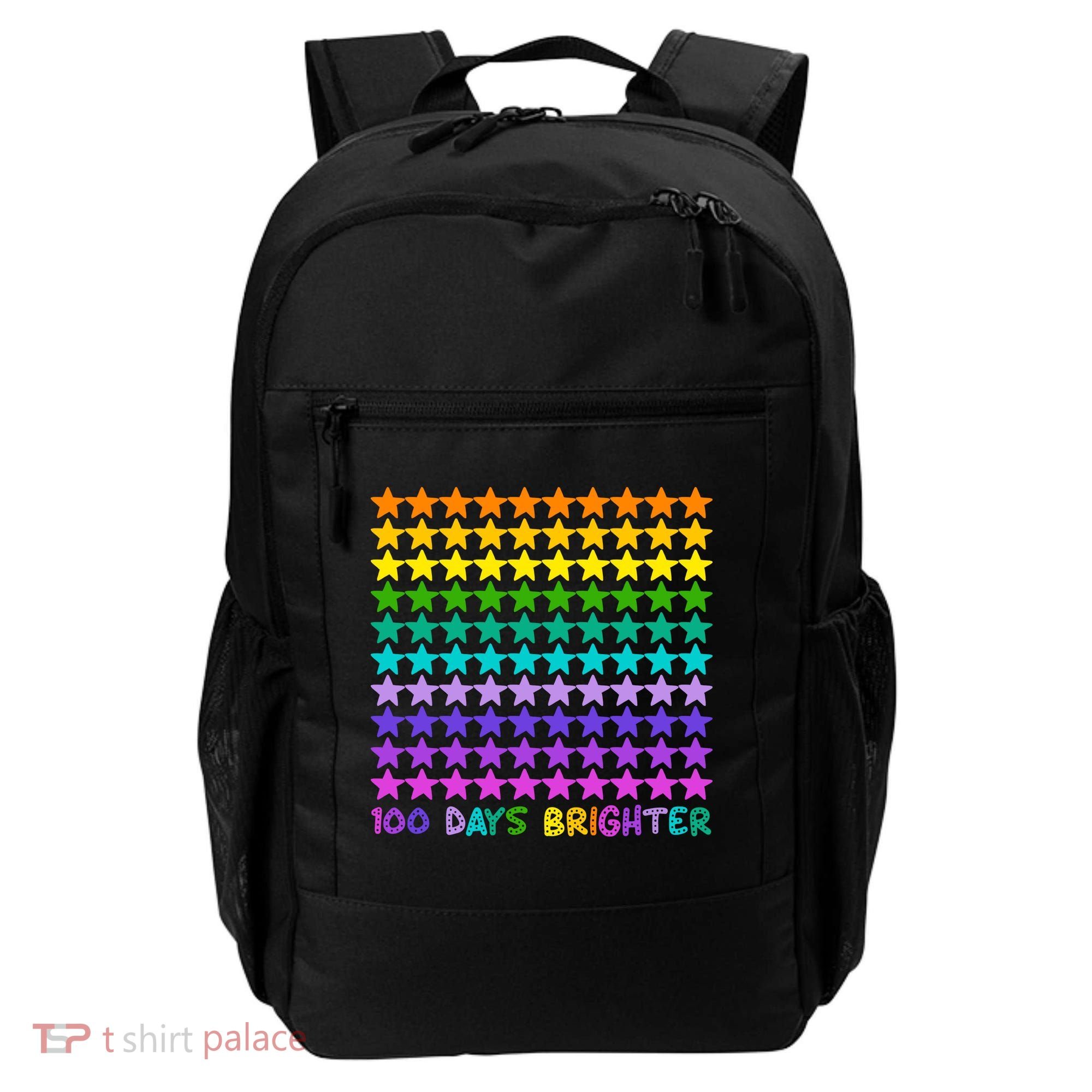 100 Days Of School Brighter Rainbow Star Backpack