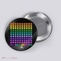100 Days Of School Brighter Rainbow Star Button thumb 0
