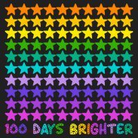 100 Days Of School Brighter Rainbow Star Beanie thumb 2