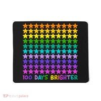 100 Days Of School Brighter Rainbow Star Mousepad thumb 0