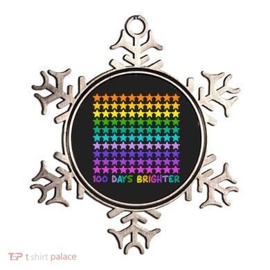 100 Days Of School Brighter Rainbow Star Ornament