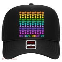 100 Days Of School Brighter Rainbow Star Hat thumb 0